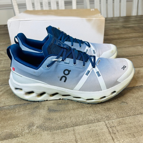 On Cloudsurfer Trail Chambray/Glacier Men’s Running Shoes Size 9 - Picture 3 of 8